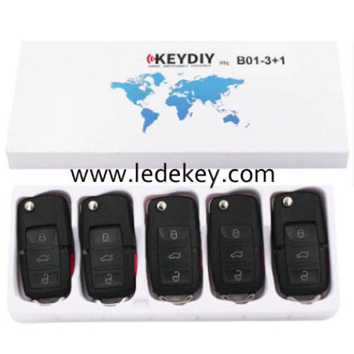 B01 3+1 button remote control car key for KEYDIY KD900 and KDX2