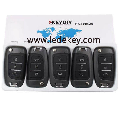 KD remote key NB25 Universal 3 button remote key