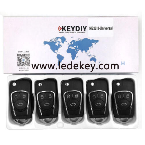 KD remote key NB22 Universal 3 button remote key