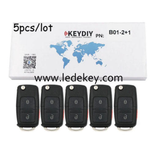 B01 2+1 button remote control car key for KEYDIY KD900 and KDX2