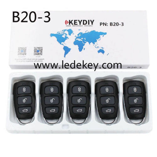 KD remote key B20 3 button remote key