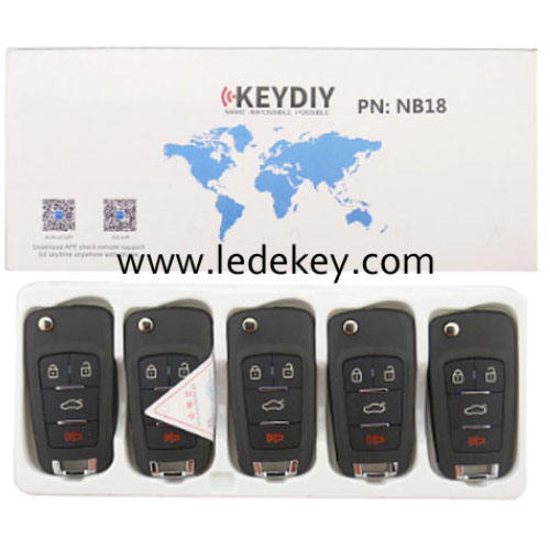KD remote key Chevrloet  style NB18 4 button