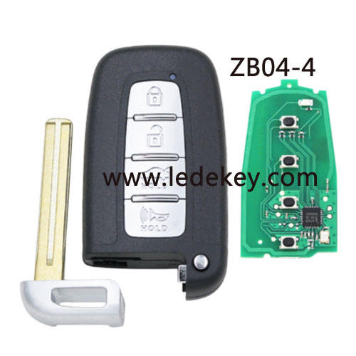 ZB04 4 button remote key
