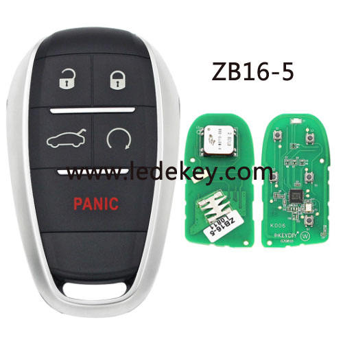 ZB16 5 button remote key