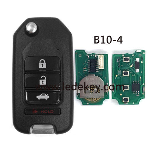 B10 4 button remote key