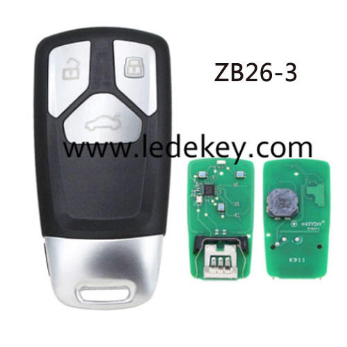 ZB26 3 button remote key