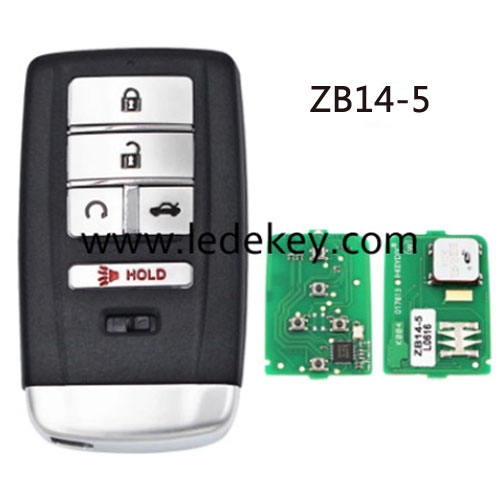 ZB14 5 button remote key