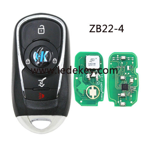 ZB22 4 button remote key