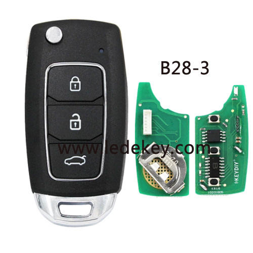 B28 3 button remote key