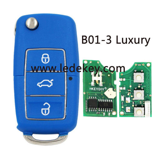 Blue B01-Luxury 3 button remote control car key for KEYDIY KD900 and KDX2