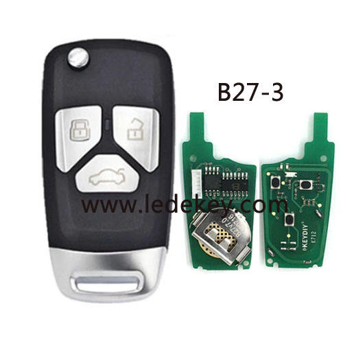 B27 3 button remote key