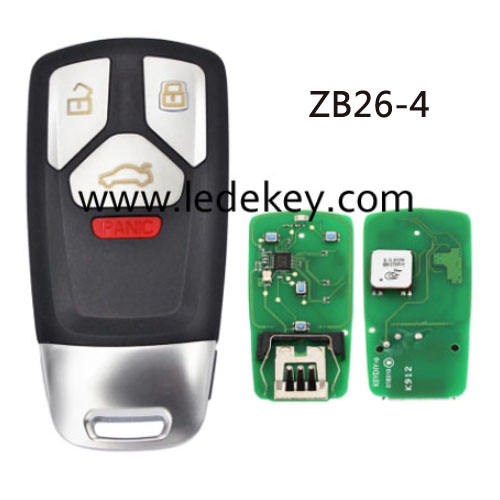 ZB26 4 button remote key