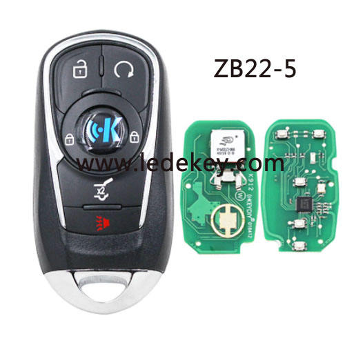ZB22 5 button remote key