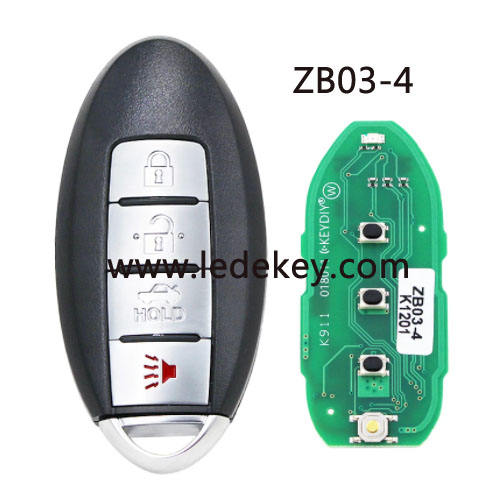 ZB03 4 button remote key