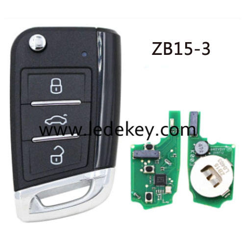 ZB15 3 button remote key