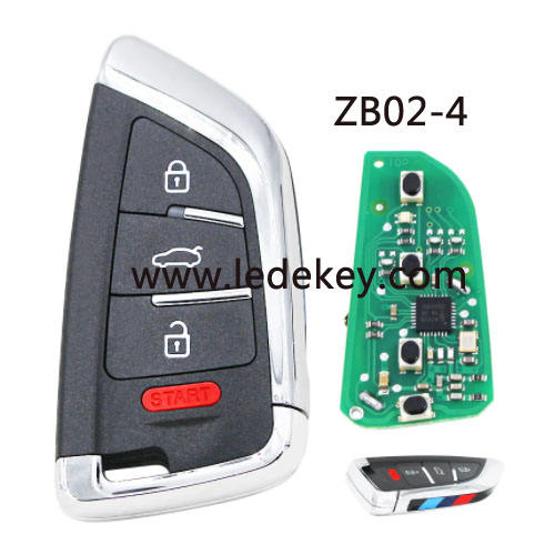 ZB02 4 button remote key