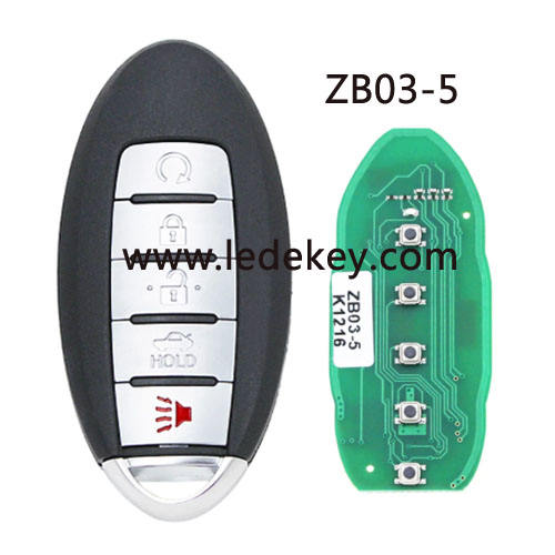 ZB03 5 button remote key