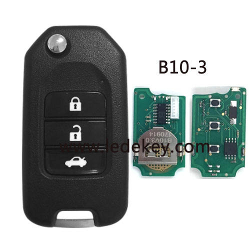B10 3 button remote key