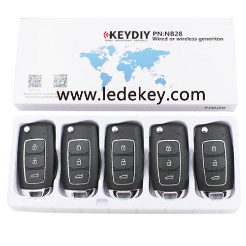 NB28 3 button remote key