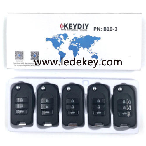 B10 3 button remote key