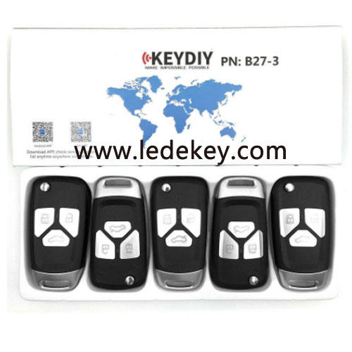 B27 3 button remote key