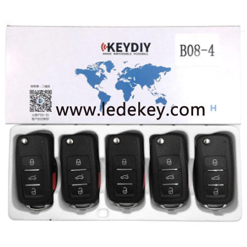 B08 Universal 3+1 button KD remote key