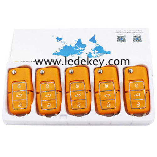 Yellow B01-Luxury 3 button remote control car key for KEYDIY KD900 and KDX2