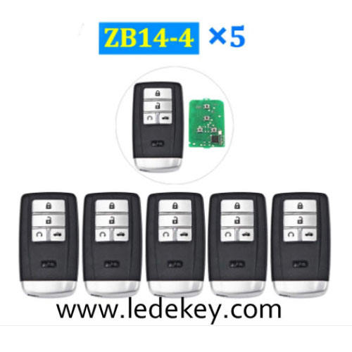 ZB14 4 button remote key