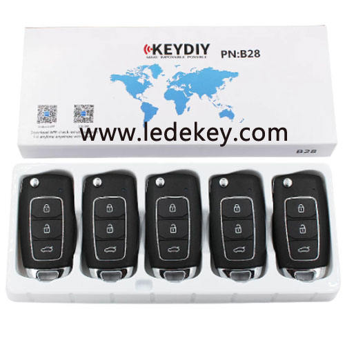 B28 3 button remote key