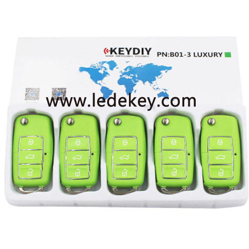 Green B01-Luxury 3 button remote control car key for KEYDIY KD900 and KDX2