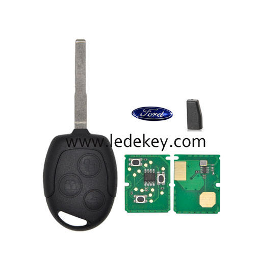 Ford Focus 3 button Remote key HU101 Blade with 4D63 80bit chips and 433MHZ