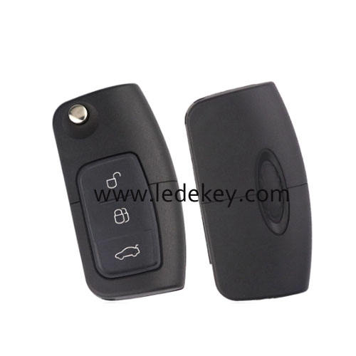 Ford 3 button Remote key HU101 Blade with ASK 315MHZ and 4D63 80bit  chip For Ford Focus Mondeo Fiesta C-Max S-Max Galaxy Before 2012