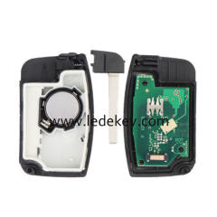 Ford 3 button keyless go remote key 433Mhz ASK ID46-PCF7952 4D63 chip(FCC:3M5T-15K601-DC)  For C-Max Focus Mondeo Kuga 