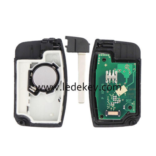 Ford 3 button keyless go remote key 433Mhz ASK ID46-PCF7952 4D63 chip(FCC:3M5T-15K601-DC)  For C-Max Focus Mondeo Kuga 