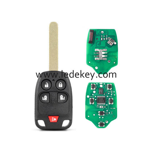 Honda 5 button Odyssey 2011-2014  remote key no logo with 7961&ID46 chip 313.8Mhz(FCC:N5F-A04TAA)
