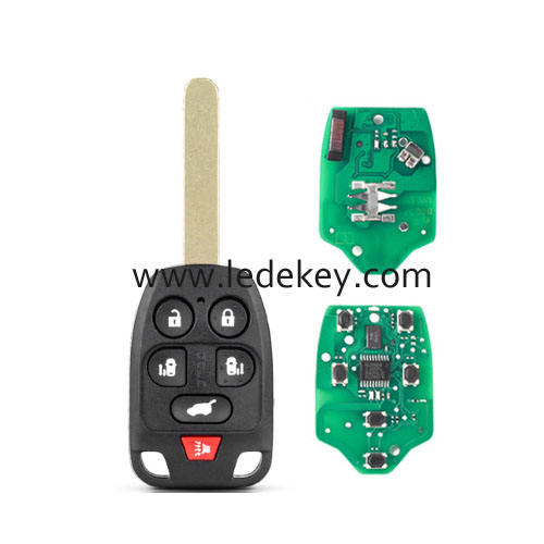 Honda 6 button Odyssey 2011-2014 remote key no logo with 7961&ID46 chip 313.8Mhz(FCC:N5F-A04TAA)