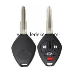 Mitsubishi 3+1 button balnk remote key shell with Right blade