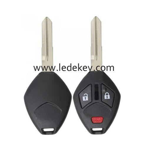 Mitsubishi 2+1 button balnk remote key shell