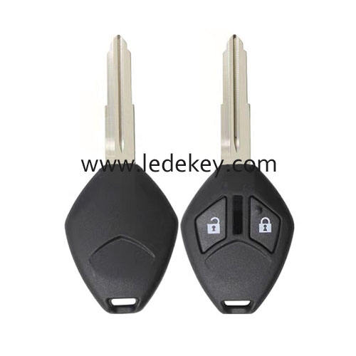 Mitsubishi 2 button blank remote key shell with Left blade