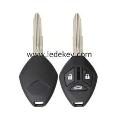 Mitsubishi 3 button balnk remote key shell with Right blade