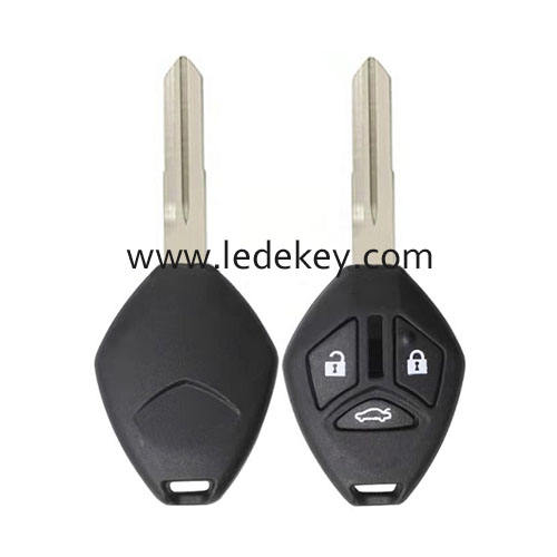 Mitsubishi 3 button blank remote key shell