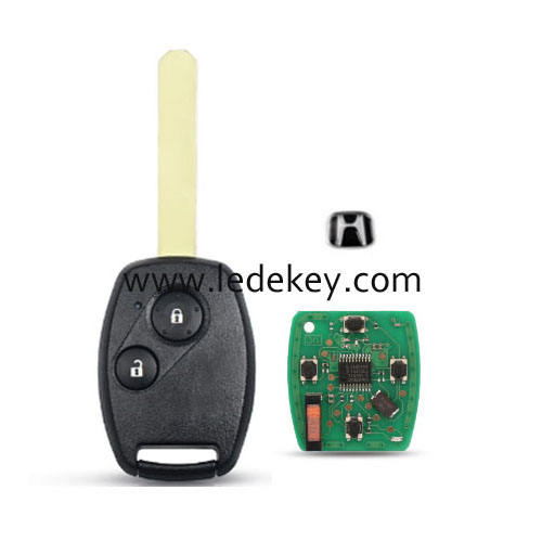 Honda 2 button remote key for 313.8Mhz with electronic ID46 Pcf7961chip (FCC ID:MLBHLIK-1T )
