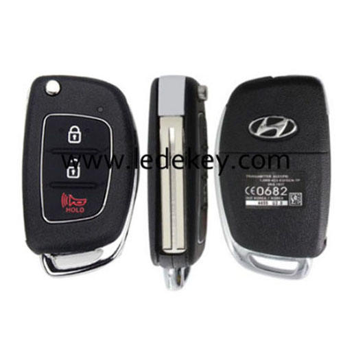 Hyundai 2+1 button flip key shell middle key blade