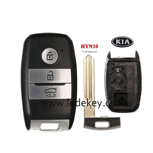 Kia 3 button smart key shell with battry clamp HYN10 Blade left blade