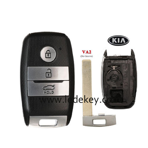 Kia 3 button smart key shell with battry clamp VA2 Blade