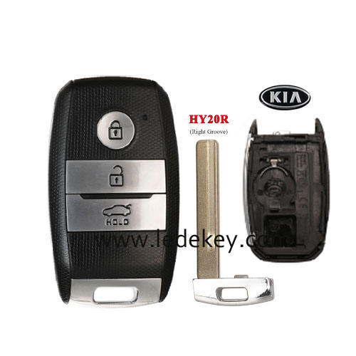 Kia 3 button smart key shell with battry clamp HY20R Blade