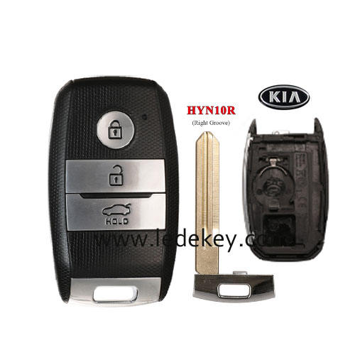 Kia 3 button smart key shell with battry clamp HYN10R Blade right blade