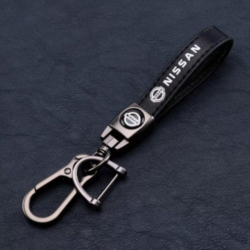 Metal Grey circels with  NISSAN logo, PU material