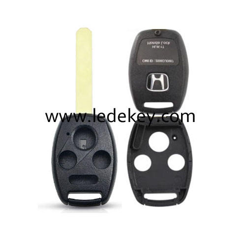 3+1 button blank remote for Honda without key fobs with chip groove