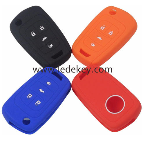 Silicone key cover for Chevrolet Buick Opel (4 colors optional)